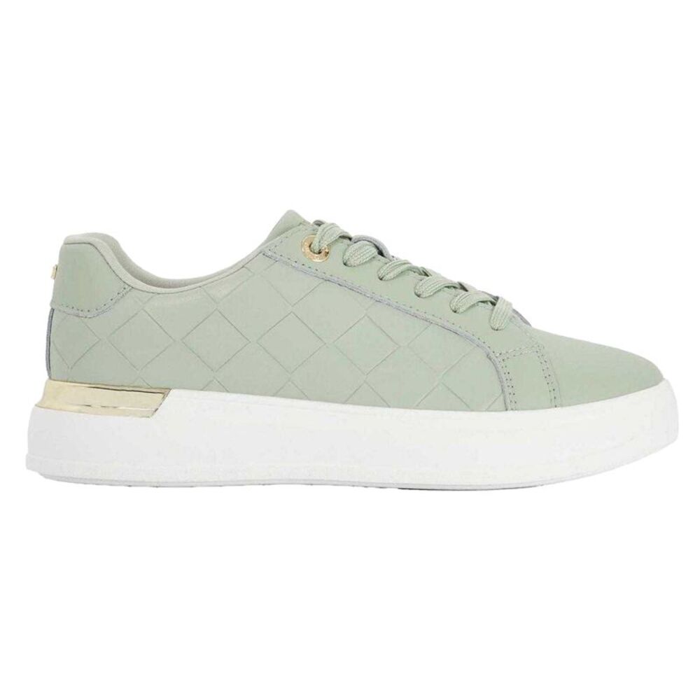 Dune London Womens/Ladies Eave Leather Sneakers / Green